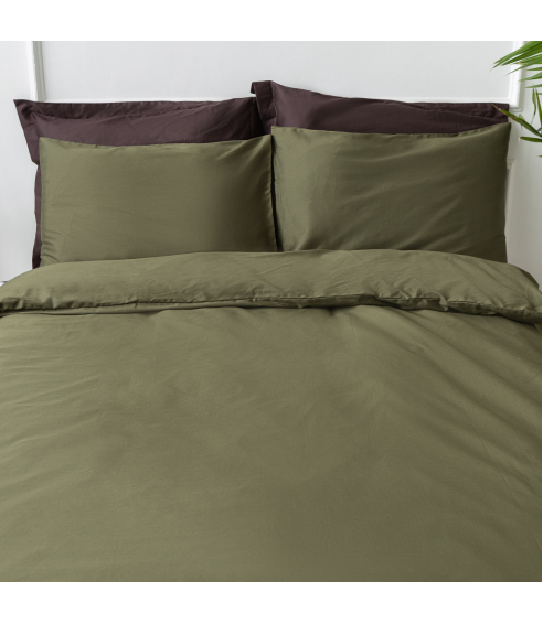 Premium Satin Stoff „Moss green“. Stoffe