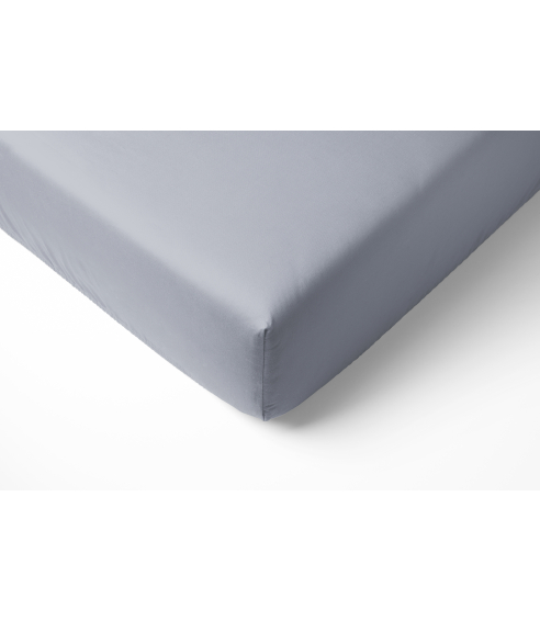 Satin Bettlaken „Classic grey“. Bettlaken ohne gummizug