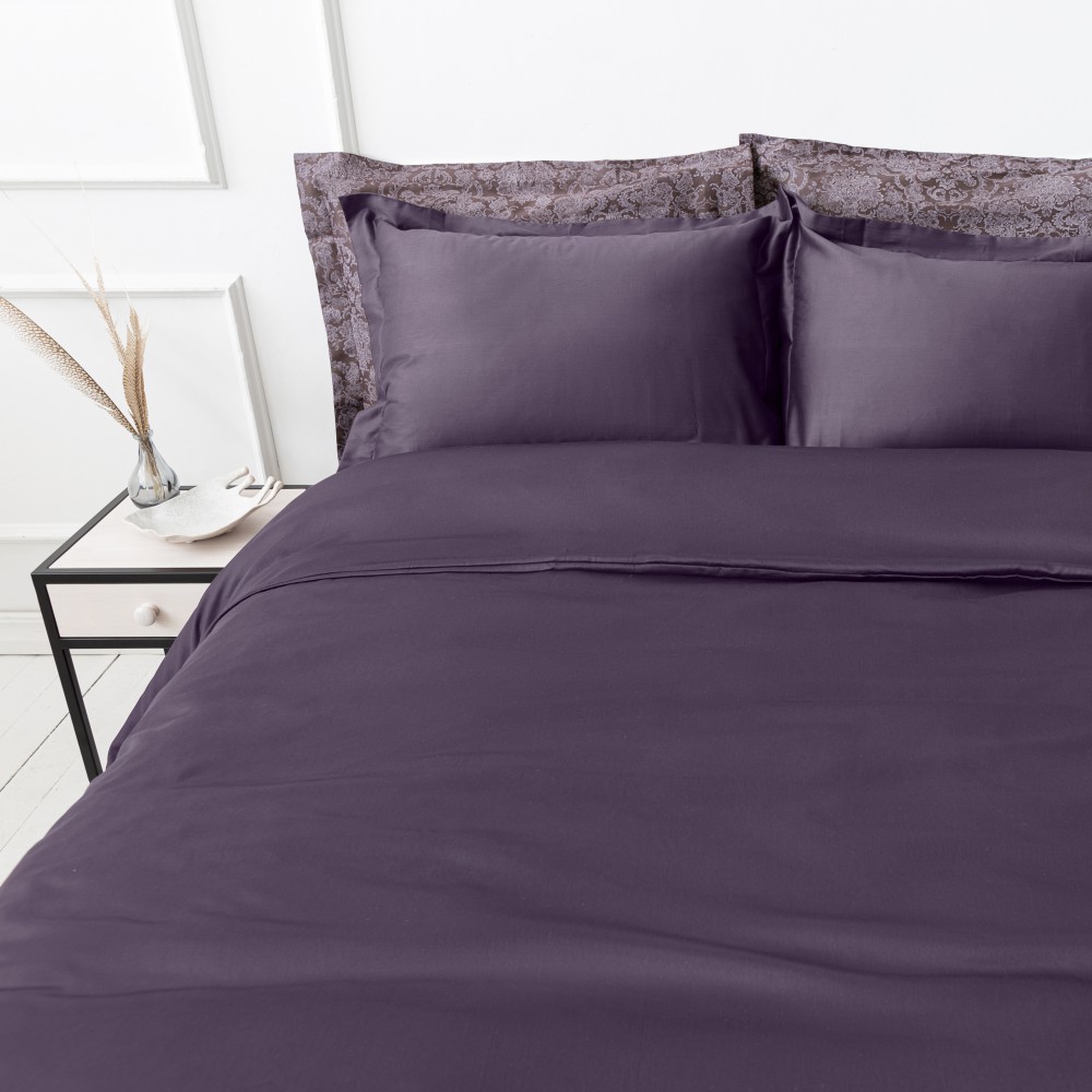 Premium-Satin-Kissenbezüge „Mauve“. Kissenbezüge 50x70