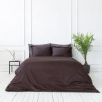 Premium satin bettwäsche set "Chocolate". Bettwäsche aus Satin, 140x200 cm, 200x200 cm, 200x220 cm