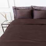 Premium satin bettwäsche set "Chocolate". Bettwäsche aus Satin, 140x200 cm, 200x200 cm, 200x220 cm