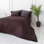 Premium satin bettwäsche set "Chocolate". Bettwäsche aus Satin, 140x200 cm, 200x200 cm, 200x220 cm