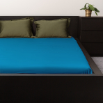 Satin Spannbettlaken „Turquoise“. Spannbettlaken, 80x200 cm, 90x200 cm, 120x200 cm, 140x200 cm, 160x200 cm, 180x200 cm