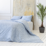 Premium satin bettwäsche set "Ocean“. Bettwäsche aus Satin, 155/160x200 cm, 200x200 cm