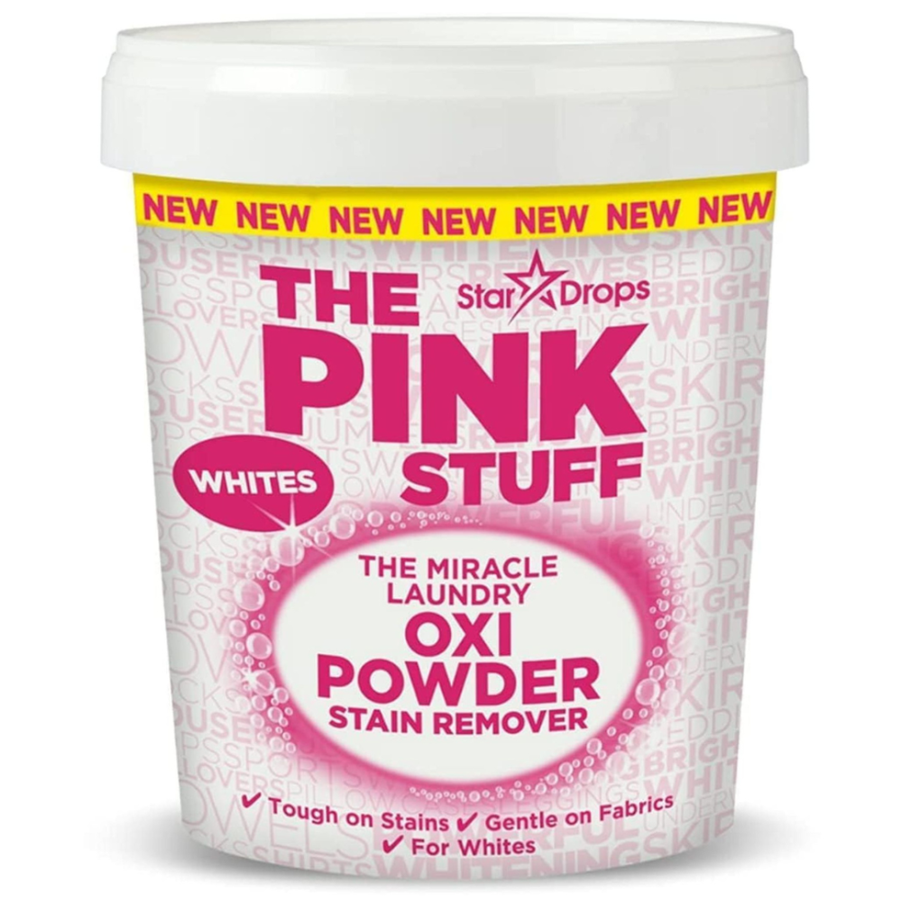 Fleckentferner für weiße Wäsche „The Pink Stuff Powder Whites“. Reinigungsmittel