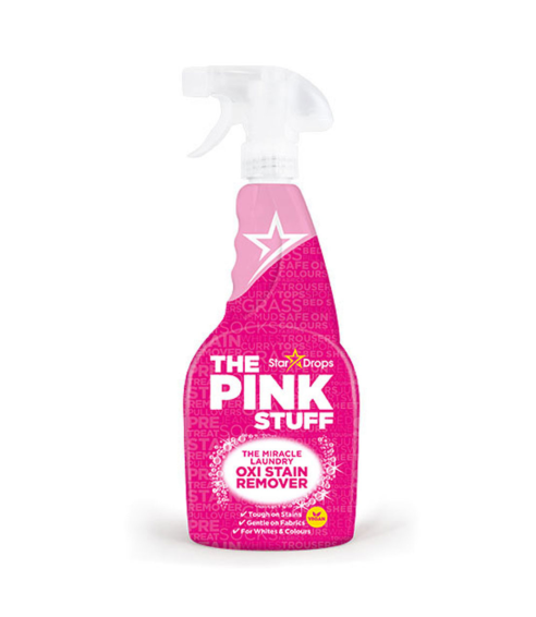 Flecken entfernen "Pink stuff stain remover". Reinigungsmittel