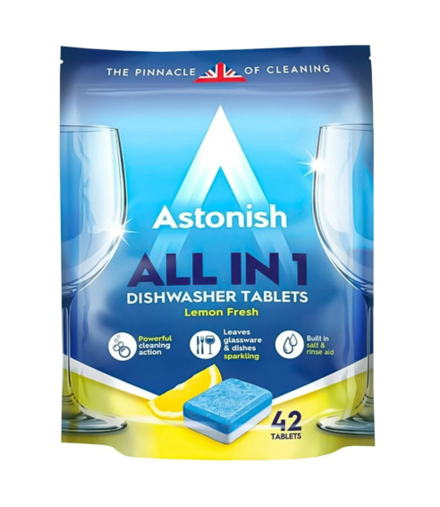 Spülmaschinentabs "Dishwasher tablets Astonish". Reinigungsmittel