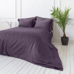 Premium satin bettwäsche set "Mauve". Bettwäsche aus Satin, 140x200 cm, 150x200 cm, 160x200 cm, 180x200 cm, 200x200 cm, 200x220 cm, 220x240 cm