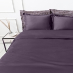 Premium satin bettwäsche set "Mauve". Bettwäsche aus Satin, 140x200 cm, 150x200 cm, 160x200 cm, 180x200 cm, 200x200 cm, 200x220 cm, 220x240 cm