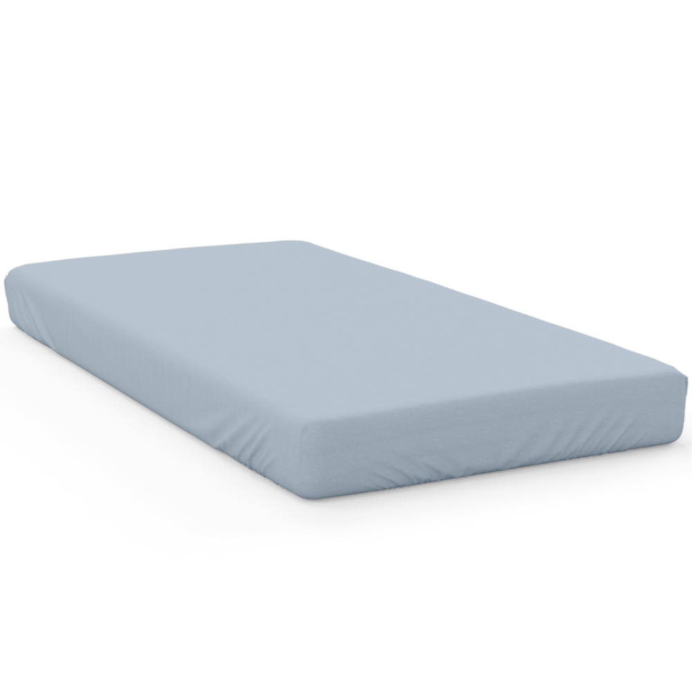 Satin Bettlaken „Light blue“. Bettlaken ohne gummizug, 150x220 cm, 180x220 cm, 200x220 cm, 220x240 cm