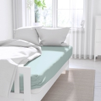 Satin Bettlaken „Mint“. Bettlaken ohne gummizug, 150x220 cm, 180x220 cm, 200x220 cm, 220x240 cm