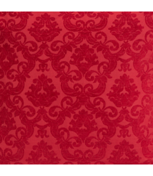 Jacquard Stoff „Red baroque“. Stoffe